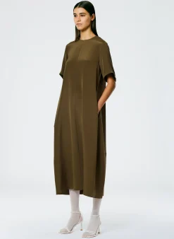 4 Ply Silk T-Shirt Dress-Tibi Discount