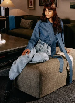 Acid Iceberg Denim Sid Jean - Regular-Tibi Outlet