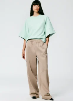 Active Knit Wide Leg Pull On Pant-Tibi Online