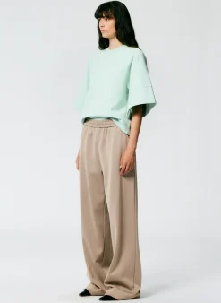 Active Knit Wide Leg Pull On Pant-Tibi Online