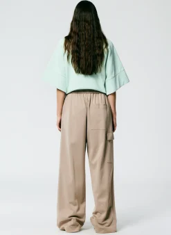 Active Knit Wide Leg Pull On Pant-Tibi Online