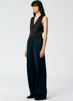 Active Knit Wide Leg Pull On Pant-Tibi Best