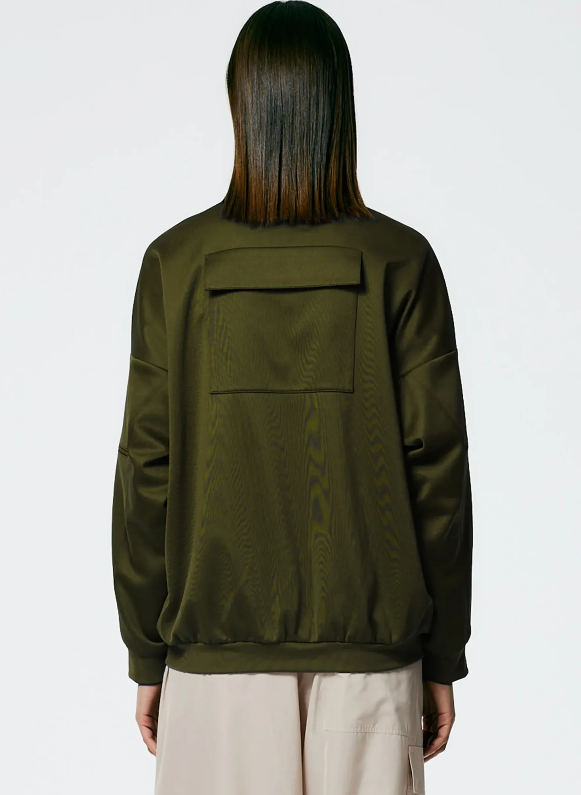 Active Knit Zipper Detailed Track Jacket-Tibi Hot