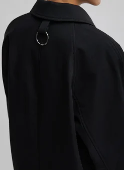Bonded Luxe Twill Carcoat-Tibi Hot
