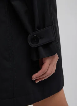 Bonded Luxe Twill Carcoat-Tibi Hot