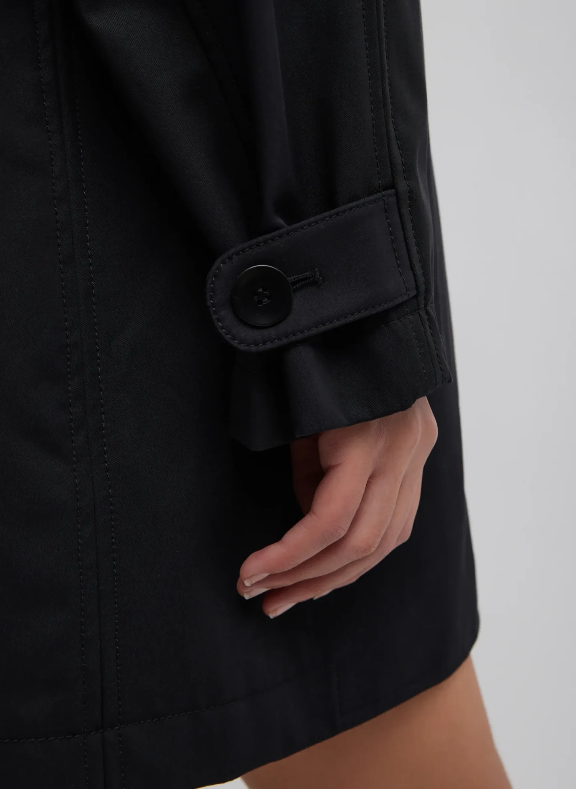 Bonded Luxe Twill Carcoat-Tibi Hot