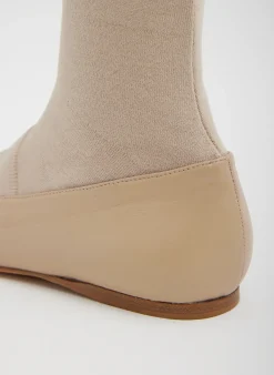 Borg Sock Shoe-Tibi Fashion
