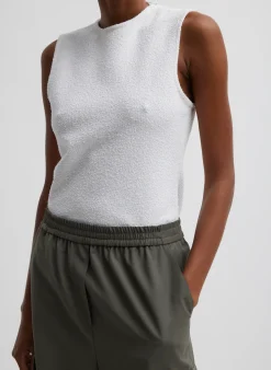 Boucle Knit Sleeveless Top-Tibi Clearance