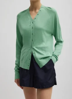 Cashmere Silk Blend Slim Cardigan-Tibi Discount