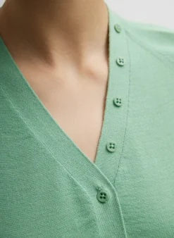 Cashmere Silk Blend Slim Cardigan-Tibi Discount