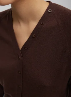 Cashmere Silk Blend Slim Cardigan-Tibi Sale