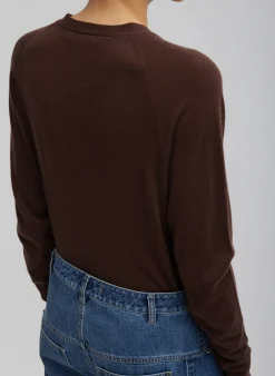 Cashmere Silk Blend Slim Cardigan-Tibi Sale