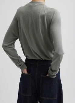 Cashmere Silk Blend Slim Cardigan-Tibi Outlet