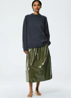 Cashmere Sweater Crewneck Oversized Pullover-Tibi New