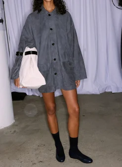 Cassiterite Suede Carcoat-Tibi New