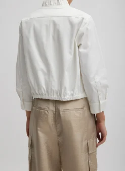 Chino Holly Bracelet Sleeve Shirt-Tibi Hot