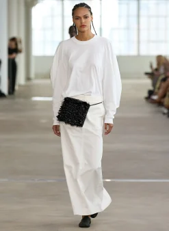 Chino Maxi Skirt-Tibi New