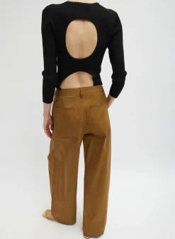 Chino Sid Pant - Regular-Tibi Outlet