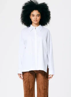 Classic Shirting Oversized Gabe Shirt-Tibi Fashion