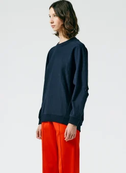 Cocoon Crewneck Sweatshirt-Tibi New