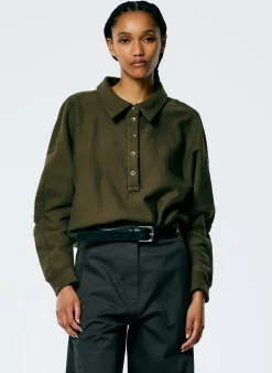 Cocoon Crewneck Sweatshirt-Tibi Sale
