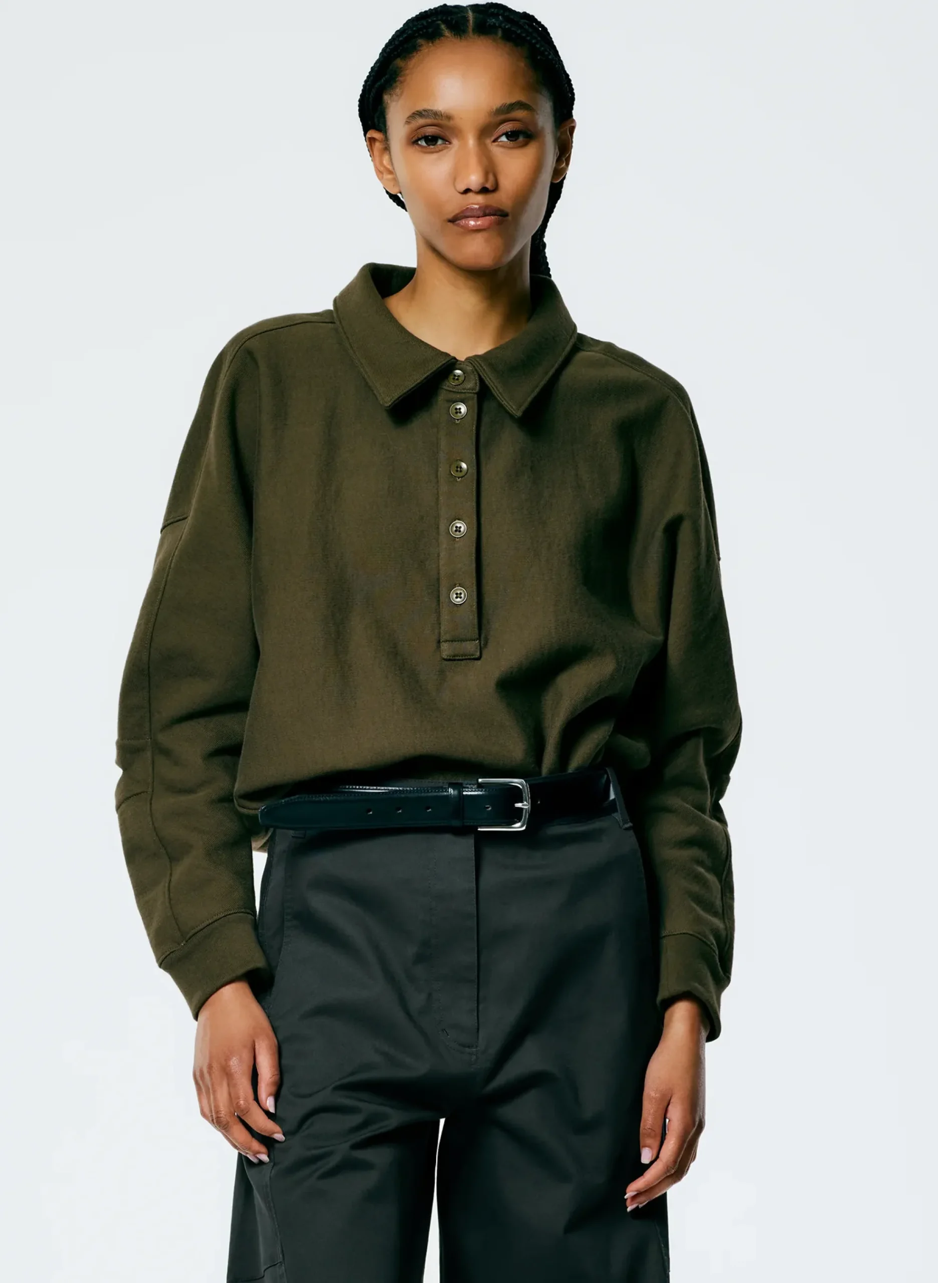 Cocoon Crewneck Sweatshirt-Tibi Sale