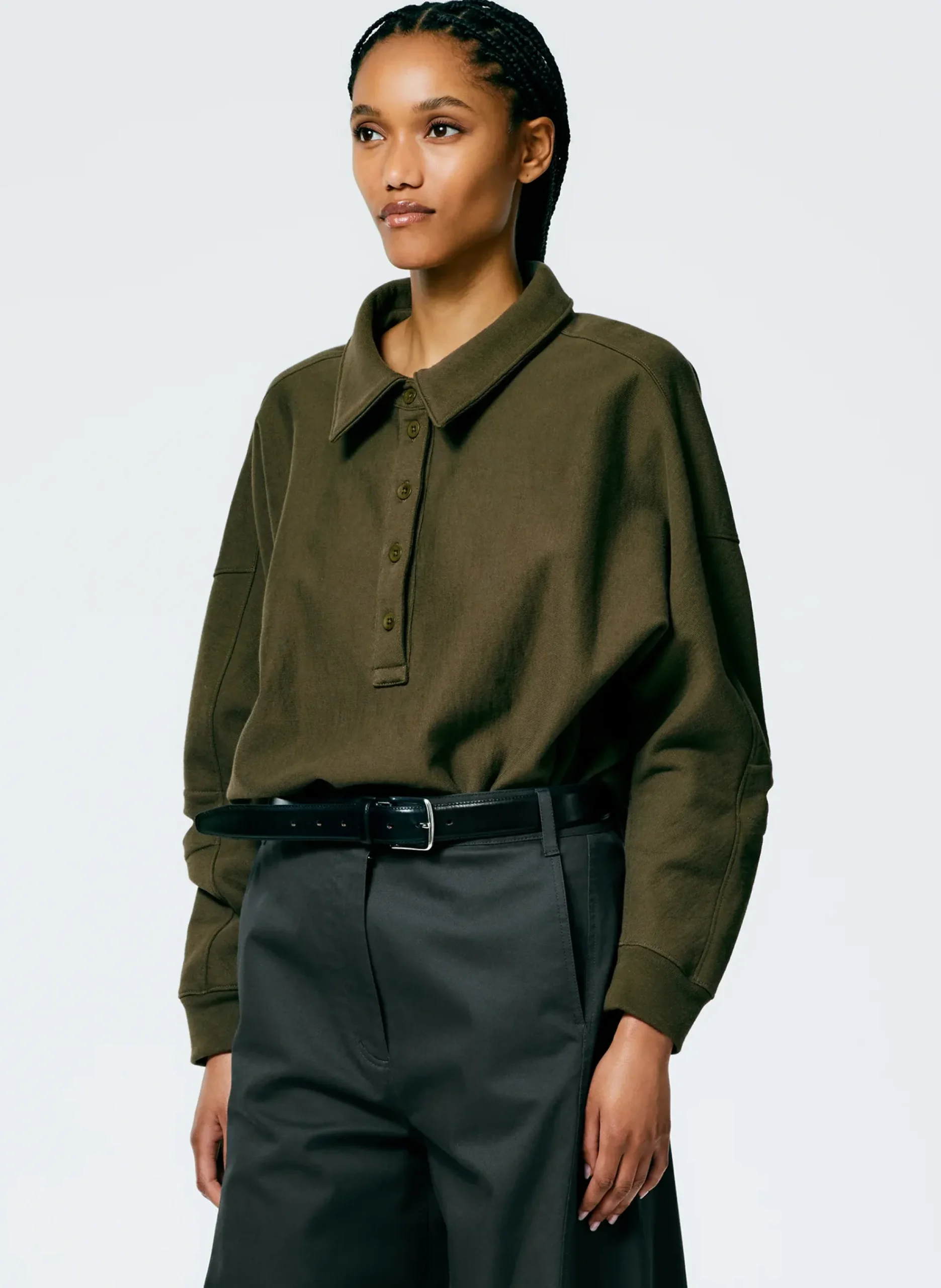 Cocoon Crewneck Sweatshirt-Tibi Sale