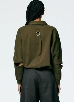 Cocoon Crewneck Sweatshirt-Tibi Sale