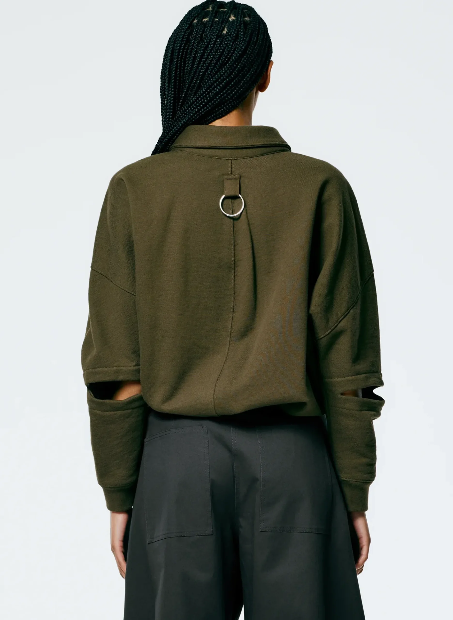 Cocoon Crewneck Sweatshirt-Tibi Sale