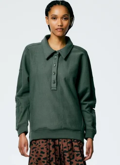 Cocoon Crewneck Sweatshirt-Tibi Outlet
