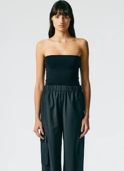Compact Stretch Cashmere Tube Top-Tibi Discount