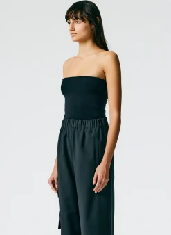 Compact Stretch Cashmere Tube Top-Tibi Discount