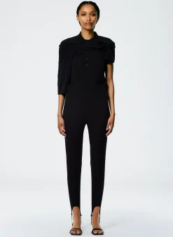 Compact Ultra Stretch Knit Stirrup Legging-Tibi Online