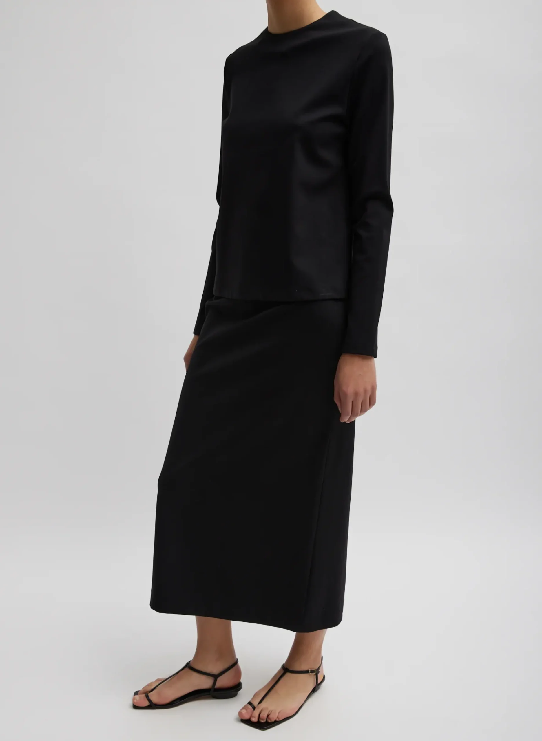 Compact Ultra Stretch Knit Pencil Skirt-Tibi Online