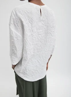 Crinkle Shirting Easy T-Shirt-Tibi Discount