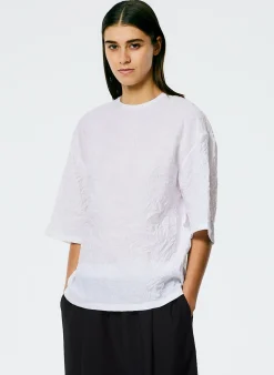 Crinkle Shirting Easy T-Shirt-Tibi Discount