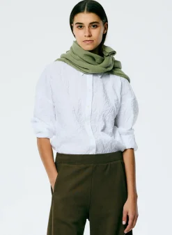 Crinkle Shirting Oversized Shirt-Tibi Hot