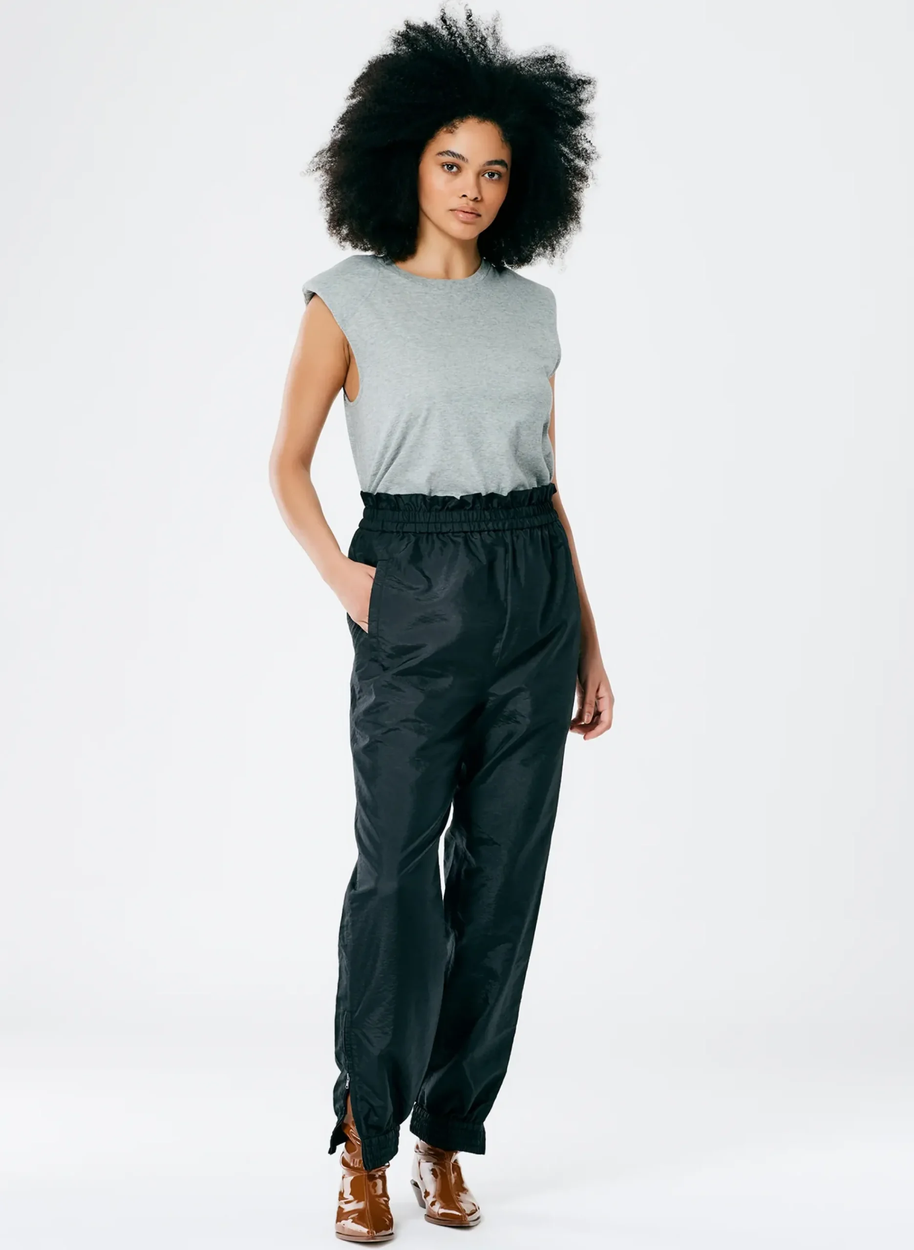 Crispy Nylon Paper Bag Felix Jogger-Tibi Discount