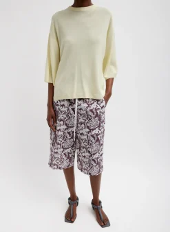 Crispy Sweater Oversized Easy T-Shirt-Tibi Fashion