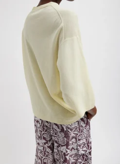 Crispy Sweater Oversized Easy T-Shirt-Tibi Fashion