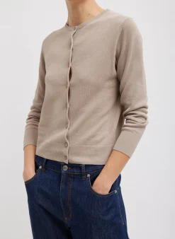 Crispy Sweater Shrunken Cardigan-Tibi Hot