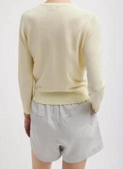 Crispy Sweater Shrunken Cardigan-Tibi Best