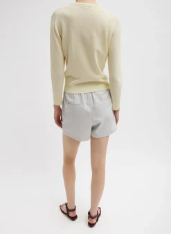 Crispy Sweater Shrunken Cardigan-Tibi Best