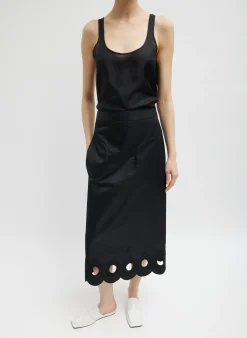 Daisy Embroidered Nylon Skirt-Tibi Discount