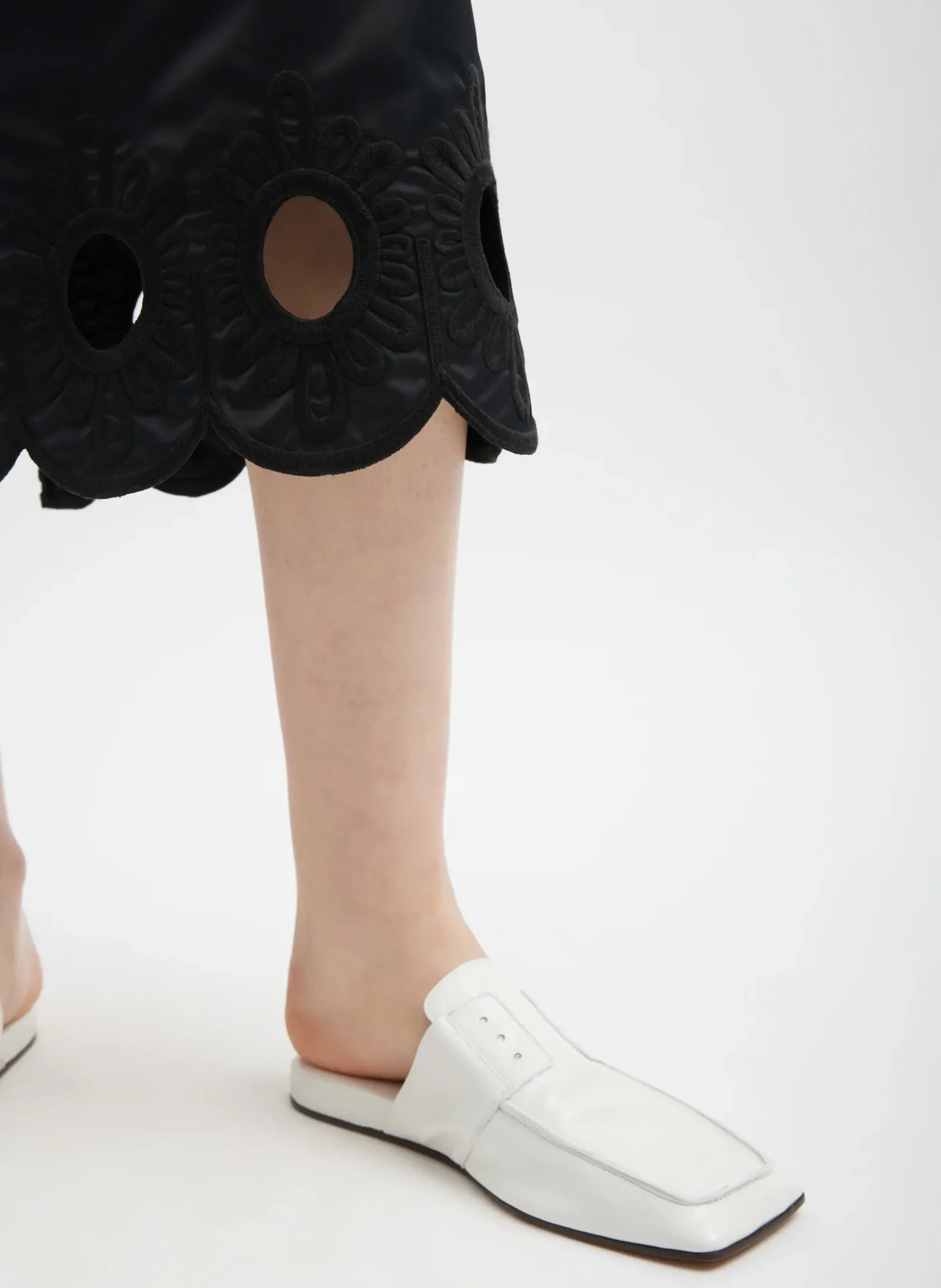 Daisy Embroidered Nylon Skirt-Tibi Discount