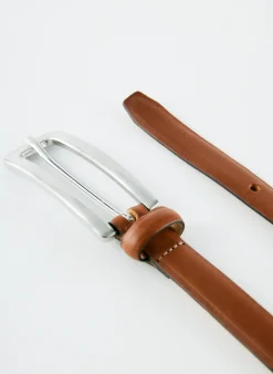 Darwin Leather Belt-Tibi Fashion