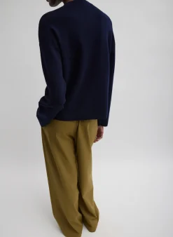 Double Faced Cashmere Oversized Easy Sweater-Tibi Clearance