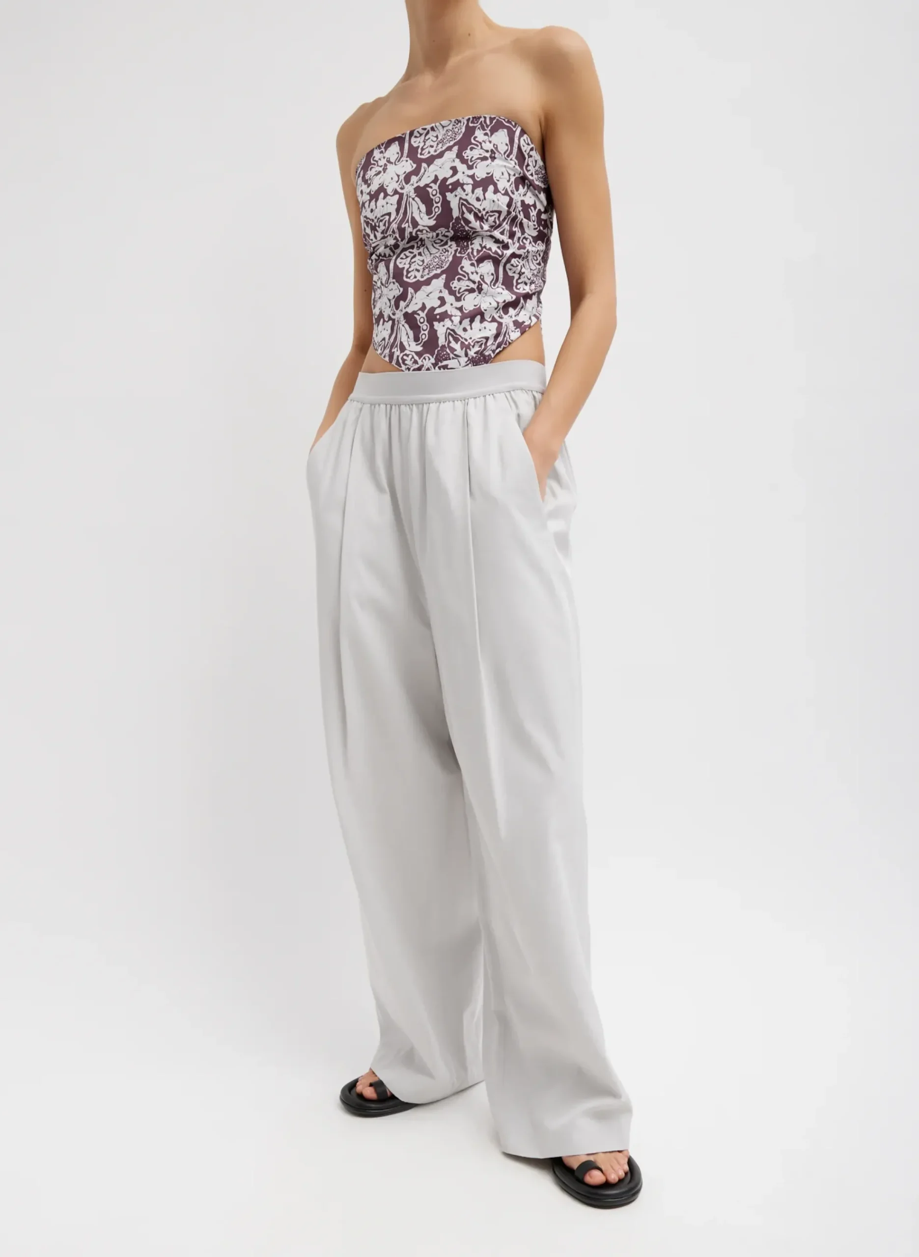 Drapey Suiting Marit Pull On Pant-Tibi Hot