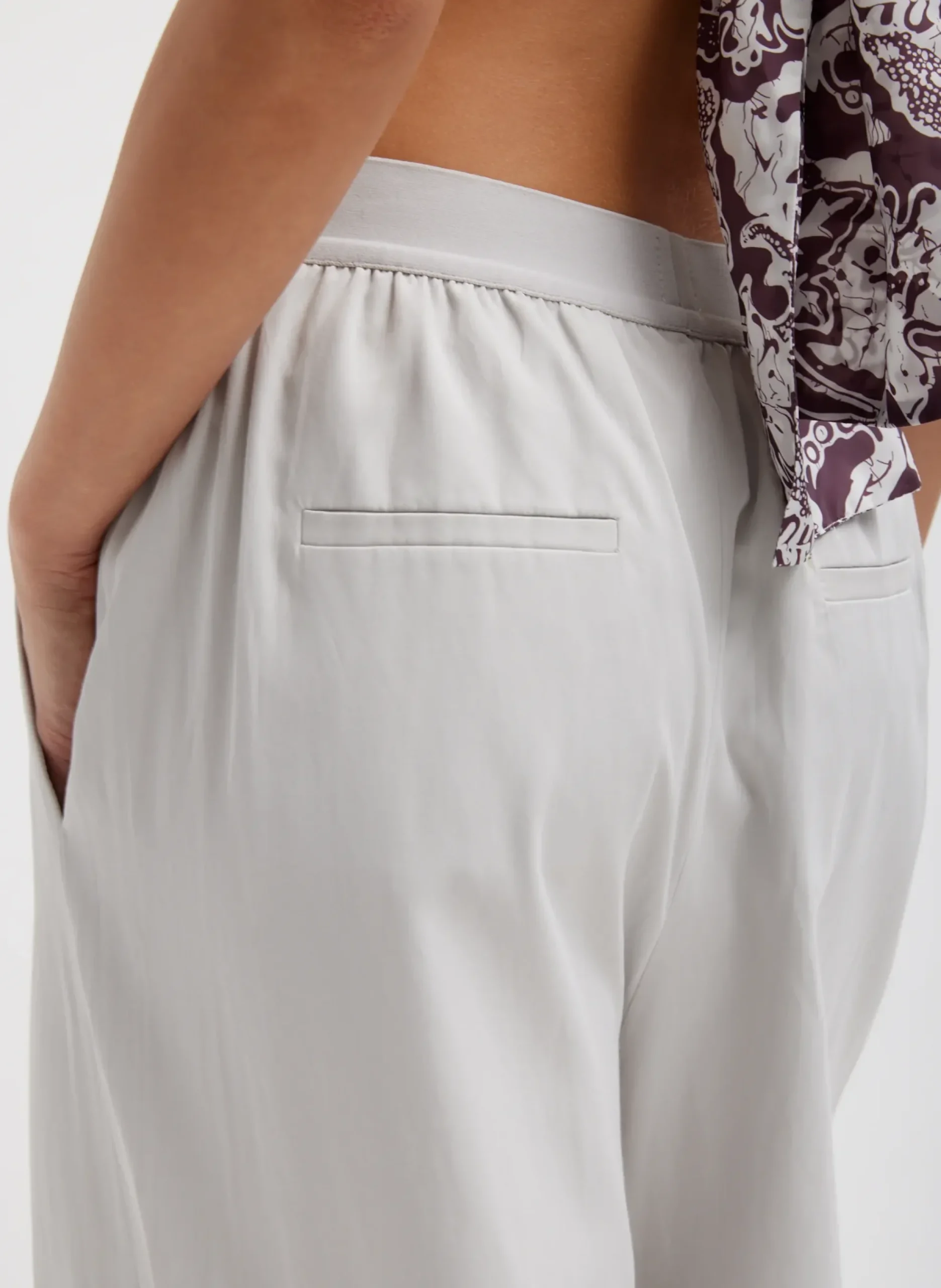 Drapey Suiting Marit Pull On Pant-Tibi Hot