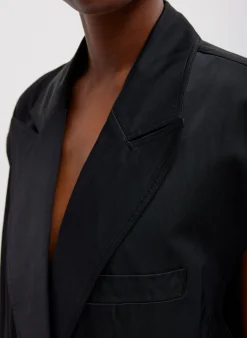 Drapey Suiting Oversized Double Breasted Vest-Tibi Best